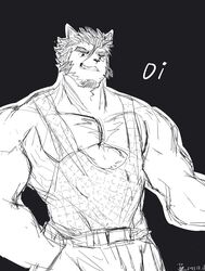  absurd_res anthro biceps clothing domestic_cat eyebrows facial_hair felid feline felis grin hi_res lifewonders live_a_hero male mammal muscular muscular_anthro muscular_male pecs shirt sketchy smile solo tank_top thick_eyebrows topwear tsuneaki uiwbdk06df4n9to 