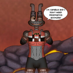  1:1 2023 2_missing_limbs abs amputee anthro armless belly black_bandage black_bottomwear black_clothing black_shorts bottomwear brown_electricity brown_eyes brown_lightning brown_orb bulge chapstick clothing core cybernetics cyborg detailed_shading dialogue digital_drawing_(artwork) digital_media_(artwork) disability double_amputee earless earth_island electric electricity electronics emoji english_text epic_wubbox exhaust_pipe exhaust_pipe_horns eye_scar facial_scar fire_emoji floating_neck front_view gantlety glowing grey_belly grey_neck grey_shoulder_pads half_body hazard_stripes hi_res humanoid i&#039;m_capable_and_i_don&#039;t_need_prosthetics_anymore! ibispaint_(artwork) lightning lip_scar looking_at_another looking_at_dead_person machine male missing_all_arms missing_arm muscular muscular_male noseless not_blood not_furry open_mouth open_smile orb organs outside red_body redraw rib_cage satuputra scar scenery_porn shaded shorts shoulder_pads skull_emoji smile smiling_at_viewer soft_shading solo speech_bubble teeth text traced wall_of_tags wubbox_(my_singing_monsters) 