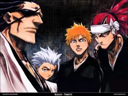  abarai_renji bleach hitsugaya_toushirou kurosaki_ichigo zaraki_kenpachi 