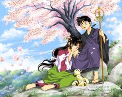  inuyasha kirara miroku monk sango 