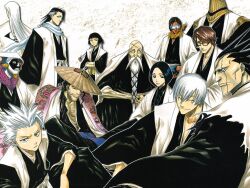  aizen_sousuke bleach hitsugaya_toushirou ichimaru_gin komamura_sajin kuchiki_byakuya kurotsuchi_mayuri kyoraku_shunsui soifon tousen_kaname ukitake_jyuushirou unohana_retsu yamamoto_genryuusai_shigekuni zaraki_kenpachi 