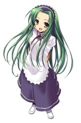  brown_eyes green_hair no_background suzumiya_haruhi_no_yuuutsu tagme tsuruya-san 