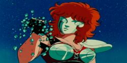  80s animated animated aquila_marin araki_shingo armor kurumada_masami lowres oldschool red_hair saint_seiya stone 