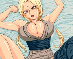  blonde_hair breasts cleavage gul-fuh large_breasts naruto tsunade 