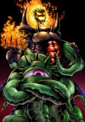  capcom demon dormammu fire highres marvel marvel_vs._capcom marvel_vs._capcom_3 marvel_vs_capcom_3 shuma_gorath tentacle 