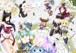  &gt;_&lt; 1boy 6+girls ahri_(league_of_legends) akali akali_(legacy) amumu animal_ears animification annie_(league_of_legends) blush breasts caitlyn_(league_of_legends) cleavage closed_eyes commentary_request fizz_(league_of_legends) fox_ears garen_(league_of_legends) hairband heimerdinger janna_(league_of_legends) katarina_(league_of_legends) knife large_breasts league_of_legends long_hair lux_(league_of_legends) makishima_rin multiple_girls nurse open_mouth photoshop_(medium) pointy_ears riven_(league_of_legends) shaco sona_(league_of_legends) staff syringe tibbers volibear warwick weapon 