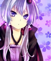  commentary_request female highres purple_eyes purple_hair solo vocaloid voiceroid yoitsukishin yuzuki_yukari 