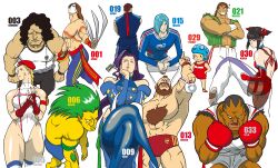  4girls 6+boys absurdres balrog_(street_fighter) blanka brazil cammy_white commentary_request england france germany hakan&#039;s_daughters highres hugo_andore italy japan juri_han korea mexico multiple_boys multiple_girls nappii_(nappy_happy) native_american photoshop_(medium) remy_(street_fighter) rose_(street_fighter) ryu_(street_fighter) soccer spain street_fighter thunder_hawk turkey_(country) united_states vega_(street_fighter) zangief 