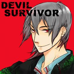  1boy 5_gatsu bad_id bad_pixiv_id devil_survivor grey_hair lowres male_focus naoya_(devil_survivor) red_eyes solo 