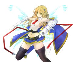  :c bad_id bad_pixiv_id bare_shoulders belt black_thighhighs blazblue blazblue:_chronophantasma blonde_hair bolverk breasts capelet dual_wielding female foggy1100 gloves green_eyes groin gun hair_ornament handgun highres holding long_hair microskirt midriff navel necktie noel_vermillion ribbon sideboob skirt small_breasts solo thighhighs weapon white_gloves 