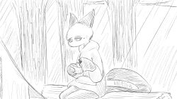  animal_crossing anthro bottomwear clothing dragonweirdo felid feline female hi_res jacket light light_beam log mammal markings mole_(marking) nintendo olivia_(animal_crossing) opening_container pants plant solo story story_in_description sunbeam sunlight tent tired tired_eyes topwear tree wood 