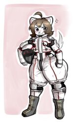  andrew_(solo_legend) anthro armor bulge canid canine canis cosplay femboy gundam gundam_unicorn headgear helmet hi_res male mammal penelopisspiss solo spacesuit thick_thighs wolf 