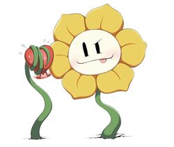  black_eyes blush bodily_fluids cracked_ground elemental_creature flora_fauna flower flower_creature flowey_the_flower grabbing heart_symbol legged_heart male not_furry pink_tongue plant red_heart shell_ut simple_background simple_eyes smile solo soul sweat tongue tongue_out undertale undertale_(series) vines white_background yellow_petals 