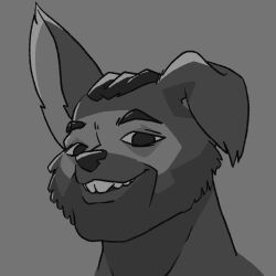  anthro hybrid laugh male meme rule_63 smile solo tama-tama 