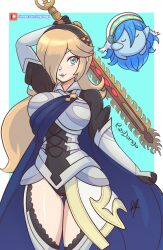  alternate_costume alternate_version_available breasts corrin_(fire_emblem)_(cosplay) crossover female female_only fire_emblem fire_emblem_fates nintendo princess_rosalina raydango solo super_mario_galaxy tagme thick_thighs 