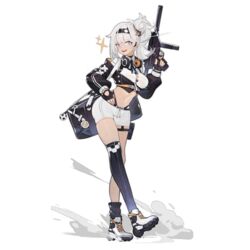  asymmetrical_legwear bag ball black_jacket black_ribbon black_socks blue_eyes blunt_bangs breasts colored_shoe_soles duffel_bag earpiece female fingerless_gloves full_body girls&#039;_frontline gloves gradient_legwear gun hair_bun hairband headphones headphones_around_neck holding holding_bag holding_gun holding_weapon jacket large_breasts looking_at_viewer lusa_(girls&#039;_frontline) lusa_submachine_gun medium_hair midriff mto_man navel neck_ribbon no_symbol off_shoulder official_art open_mouth pouch ribbon shoe_soles shoes short_shorts shorts single_thighhigh skindentation smile smoke_trail sneakers soccer_ball socks solo sparkle standing standing_on_one_leg submachine_gun tachi-e teeth thigh_pouch thighhighs third-party_source transparent_background trigger_discipline upper_teeth_only weapon white_footwear white_hair white_shorts 