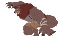  abs absurd_res anthro biceps canid canine claws clothing hi_res logan_(lustful_desires) lustful_desires male mammal muscular muscular_anthro muscular_male mythological_canine mythological_creature mythology nipples paws pecs sharp_teeth solo stangart teeth torn_clothing were werecanid werecanine werewolf 