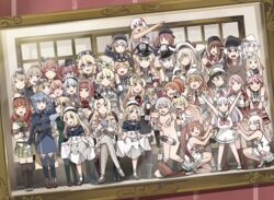  6+girls :&gt; :d =_= ^_^ alcohol animal aquila_(kancolle) ark_royal_(kancolle) arms_up ascot atlanta_(kancolle) bare_shoulders barefoot bear beret bismarck_(kancolle) black_ascot black_dress black_hairband black_headwear black_necktie black_pantyhose black_ribbon black_sailor_collar black_socks black_thighhighs blonde_hair blue_eyes blue_hair blue_neckwear blush bottle braid braided_bun brown_eyes brown_hair burger capelet chair closed_eyes clothed_female_nude_female colorado_(kancolle) commandant_teste_(kancolle) commentary_request convenient_censoring crossed_arms crown cup de_ruyter_(kancolle) detached_sleeves dixie_cup_hat double_v drawing_(object) dress drinking_glass eating fletcher_(kancolle) flower flower_pot food food_on_face fur_hat gambier_bay_(kancolle) gangut_(kancolle) garrison_cap giuseppe_garibaldi_(kancolle) gloves gotland_(kancolle) graf_zeppelin_(kancolle) grecale_(kancolle) green_eyes green_legwear green_sailor_collar green_skirt green_vest grey_hair grin hair_between_eyes hair_bun hair_censor hair_ornament hairband hairclip hammer_and_sickle hat henshin_pose hibiki_(kancolle) high_ponytail high_side_ponytail highres holding holding_bottle holding_cup holding_food houston_(kancolle) hypnosis i-504_(kancolle) ido_(teketeke) intrepid_(kancolle) iowa_(kancolle) janus_(kancolle) jervis_(kancolle) johnston_(kancolle) kantai_collection kneehighs koala libeccio_(kancolle) littorio_(kancolle) long_hair long_sleeves low_twintails luigi_di_savoia_duca_degli_abruzzi_(kancolle) luigi_torelli_(kancolle) maestrale_(kancolle) military military_hat military_uniform mind_control mini_crown mini_hat mole mole_under_eye mole_under_mouth multicolored_clothes multicolored_gloves multiple_girls navel neckerchief necktie nelson_(kancolle) nude oerba_yun_fang off-shoulder_dress off_shoulder one_eye_closed open_mouth orange_hair pantyhose papakha peaked_cap perth_(kancolle) pince-nez pink_eyes pink_hair plant pleated_skirt pola_(kancolle) pom_pom_(clothes) ponytail pose potted_plant prinz_eugen_(kancolle) purple_eyes red_flower red_hair red_ribbon red_rose red_shirt red_skirt ribbon richelieu_(kancolle) ro-500_(kancolle) roma_(kancolle) rose sailor_collar sailor_dress sailor_hat samuel_b._roberts_(kancolle) saratoga_(kancolle) scar scar_on_face school_uniform serafuku shirt short_hair short_sleeves side_braid side_ponytail sitting skirt sleeveless sleeveless_dress sleeveless_shirt smile socks standing star-shaped_pupils star_(symbol) symbol-shaped_pupils tashkent_(kancolle) teacup thighhighs tiara twintails two_side_up uniform v verniy_(kancolle) vest warspite_(kancolle) white_dress white_gloves white_hairband white_headwear white_legwear white_shirt wine wine_bottle wine_glass wojtek_(ido) yellow_eyes z1_leberecht_maass_(kancolle) z3_max_schultz_(kancolle) zara_(kancolle) 