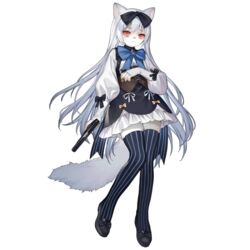  animal_ear_request animal_ears animal_nose black_dress black_footwear black_thighhighs blue_bow blue_thighhighs bow bowtie bullet dress female frilled_dress frills full_body furrification furry furry_female game_cg girls&#039;_frontline grey_hair gun haijin handgun highres holding holding_bullet holding_gun holding_weapon long_hair looking_at_viewer official_art red_eyes shoes simple_background solo standing striped_clothes striped_thighhighs tail thighhighs tokarev_(girls&#039;_frontline) tokarev_(snowfall_in_the_alley)_(girls&#039;_frontline) tokarev_tt-33 transparent_background vertical-striped_clothes vertical-striped_thighhighs weapon white_sleeves zettai_ryouiki 