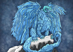  absurd_res cliff concept_art dragon elemental_creature elemental_dragon feral glowing glowing_eyes hi_res horn ice magic male membrane_(anatomy) membranous_wings mythological_creature mythological_scalie mythology quadruped scalie secrets_of_uncrom smitolic snow solo tail translucent uncrom visha wings yenocwolf 