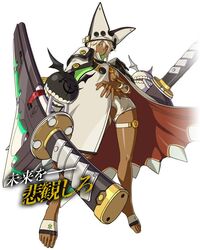  25505rn barefoot belt beltbra blonde_hair breasts cape cleavage dark dark_skin female gear grin guilty_gear guilty_gear_xrd hair hat highres long long_hair ramlethal_valentine ramletherl_valentine rnnavel rnsharp short short_shorts shorts skin teeth underboob 