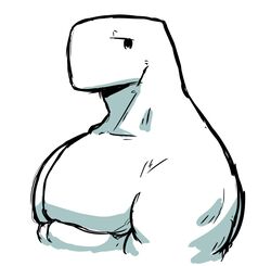  anthro dinosaur dynogreeno extinct hi_res largo_(dynogreeno) male muscular muscular_anthro muscular_male pecs prehistoric_species reptile scalie shirtless shirtless_male solo white_body 