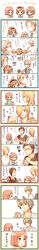  3girls 5boys :d absurdres afterimage anger_vein bag black_hair black_shirt blonde_hair blue_necktie blue_ribbon blue_shirt bob_cut boiling bottle box broken_bottle brown_hair chair cheering chibi clapping closed_eyes collared_shirt crack crying crying_with_eyes_open dripping emphasis_lines excited flying_sweatdrops furrowed_brow glasses grandfather_and_grandson green_eyes grey_hair hair_over_one_eye hair_slicked_back hairband hand_on_another&#039;s_head hazuki_kei_(tokimemo_gs) highres holding holding_bag holding_bottle holding_pom_poms jam jar long_sleeves multiple_boys multiple_girls neck_ribbon necktie nishii_(pixiv4603624) no_mouth one_eye_covered opening outstretched_arms pink_hair pom_pom_(cheerleading) pot protagonist_(tokimemo_gs) protagonist_(tokimemo_gs2) protagonist_(tokimemo_gs3) ribbon saeki_teru sakurai_kouichi sakurai_ruka shirt short_hair short_sleeves smile surprised syrup t-shirt tall_image tears tokimeki_memorial tokimeki_memorial_girl&#039;s_side tokimeki_memorial_girl&#039;s_side_2nd_kiss tokimeki_memorial_girl&#039;s_side_3rd_story translation_request trembling waving_arms white_shirt 