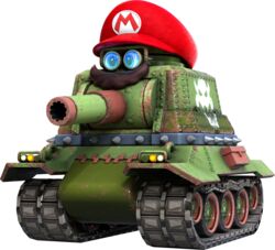  3d_(artwork) alpha_channel blue_eyes bowser cannon clothing detailed digital_media_(artwork) dire_machine dire_vehicle facial_hair front_view full-length_portrait green_body hat hat_only headgear headgear_only headwear headwear_only hi_res living_machine living_tank living_vehicle machine male mario_(sherm) mario_bros metallic_body mostly_nude moustache nintendo not_furry official_art portrait possession ranged_weapon sherm_(mario) simple_background solo spikes super_mario_odyssey tank transparent_background treads unknown_artist vehicle weapon 