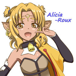  alicia_rue animal_ears bad_id bad_pixiv_id bell blonde_hair cat_ears character_name circlet commentary_request crescent earrings female jewelry oerba_yun_fang photoshop_(medium) short_hair solo sword_art_online twintails xanadu yellow_eyes 