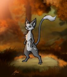  2022 ambiguous_gender anthro ardeo closed_eyes digital_media_(artwork) fur fur_tuft happy hi_res mammal microsoft moki_(species) ori_(series) outside shaded smile solo tuft warm_colors xbox_game_studios 