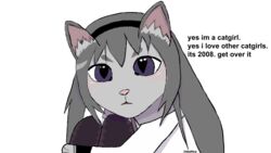  16:9 2023 akemi_homura animal_humanoid bakedbread cat_humanoid clothed clothing digital_media_(artwork) domestic_cat english_text felid felid_humanoid feline feline_humanoid felis female fully_clothed fur grey_body grey_fur grey_hair hair hi_res holding_both_knees holding_both_legs humanoid long_hair looking_at_viewer mammal mammal_humanoid puella_magi puella_magi_madoka_magica purple_eyes shaded simple_background sitting solo text white_background widescreen 