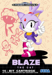 anthro avian beak biped bird black_eyes blaze_the_cat classic_sonic_(universe) clothing domestic_cat eggman_nega english_text felid feline felis female fur hair lagomorph leporid male mammal parody purple_body purple_fur purple_hair rabbit sega shadow simple_background smile solo sonic_the_hedgehog_(series) standing text trakker