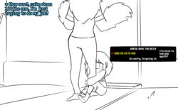  ambiguous_gender anthro avian bird duo english_text female frisk_(undertale) hi_res human jishiru mammal martlet_(undertale_yellow) text undertale undertale_(series) undertale_yellow 