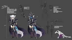  alternate_weapon animal_ears armor arthas_menethil arthas_menethil_(cosplay) auer bad_id bad_pixiv_id black_thighhighs character_name chinese_text cosplay death_knight death_knight_(cosplay) dragon female frostmourne highres inubashiri_momiji parody photoshop_(medium) sword tail thighhighs touhou translated warcraft weapon wolf_ears wolf_tail world_of_warcraft 