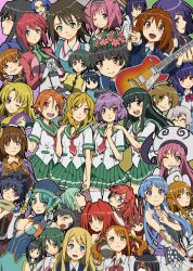  6+girls a_channel aizawa_natsumi anjou_naruko ano_hi_mita_hana_no_namae_wo_bokutachi_wa_mada_shiranai. ano_natsu_de_matteru arrester_blanket asuka_hizuru asuna_(sao) azarashing_day bad_id bad_pixiv_id beelzebub_(manga) blood blue_rose c_(control) chu-bra!! corticarte_apa_lagranges crossover densetsu_no_yuusha_no_densetsu ein_(phantom_of_inferno) fam_fan_fan feldt_grace ferris_eris fight_ippatsu!_juuden-chan!! flower glasses guitar gundam gundam_00 hanaki_yuka hanamaru_youchien highres hiiragi_(hanamaru_youchien) hirasawa_yui hyakka_ryouran_samurai_girls ikeda_chitose instrument isurugi_noe jinguuji_yako k-on! kannagi kotobuki_minako kotobuki_tsumugi kunieda_aoi kurokami_medaka lala_satalin_deviluke last_exile:_gin&#039;yoku_no_fam manyuu_chifusa manyuu_hikenchou marui_hitoha marui_mitsuba mashu_(control) medaka_box mitsudomoe_(manga) miyamori_kanon mizukoshi_saki momo_velia_deviluke multiple_girls murasame_sumika nagi_(kannagi) natsuiro_kiseki nishi_yuuko nosebleed one_eye_closed pantyhose phantom_of_inferno real_life sakugawa_school_uniform sakuragaoka_high_school_uniform sasameki_koto school_uniform seikon_no_qwaser serafuku shinkyoku_soukai_polyphonica skirt smile sphere_(group) summer_uniform sword_art_online takagaki_ayahi takatsuki_ichika tamaki_rinko thighhighs tiger_&amp;_bunny to_love-ru toaru_kagaku_no_railgun toaru_majutsu_no_index tokugawa_sen tomatsu_haruka towa_no_quon toyosaki_aki true_tears uiharu_kazari umi_monogatari voice_actor_connection wand yamanobe_tomo yuru_yuri zettai_ryouiki 