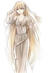  alternate_costume arnoul bad_id bad_pixiv_id blonde_hair dress fate/stay_night fate_(series) female genderswap_(mtf) gilgamesh_(fate) long_hair photoshop_(medium) red_eyes rule_63 solo veil 