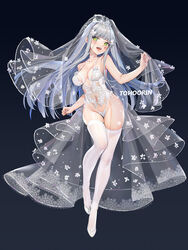  :d ass_visible_through_thighs bare_arms bare_shoulders blue_background blush breasts cleavage clothing_cutout collarbone commentary_request covered_navel douya_(233) facial_mark female full_body girls&#039;_frontline gradient_background green_eyes grey_hair groin hair_ornament heart_cutout high_heels hk416_(girls&#039;_frontline) leotard lingerie long_hair looking_at_viewer medium_breasts open_mouth see-through silver_footwear skindentation smile solo straight_hair teddy_(lingerie) teeth thigh_gap thighhighs tiara underwear upper_teeth_only veil very_long_hair waist_cape white_leotard white_thighhighs 