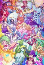  6+girls anakaris animal_ears arms_behind_back arms_behind_head arms_up b.b._hood bare_legs bare_shoulders barefoot bishamon_(darkstalkers) blonde_hair blue_eyes blue_eyeshadow blue_gloves blue_hair blue_skin bracelet braid breasts brown_hair capcom cat_ears cat_girl cleavage colored_skin crossed_legs dark_skin darkstalkers dee_(darkstalkers) demitri_maximoff demon_girl donovan_baine dress elbow_gloves embarrassed expressionless eyeshadow felicia_(darkstalkers) fingerless_gloves floating frown genderswap_(mtf) gloves green_hair guitar hand_on_own_cheek hand_on_own_chin hand_on_own_face hand_on_own_hip hands_on_own_cheeks hands_on_own_face heart heart_tail high_heels highres holding holding_guitar holding_instrument holding_syringe horns huitzil_(darkstalkers) humanization instrument jacket jedah_dohma jewelry jon_talbain large_breasts large_syringe lei-lei lilith_(darkstalkers) lipstick long_hair long_sleeves looking_at_another looking_at_viewer looking_back looking_to_the_side lord_raptor makeup medium_breasts medium_hair mermaid midnight_bliss monster_girl morrigan_aensland multiple_girls nervous nurse open_clothes open_jacket oversized_object pantyhose pink_hair purple_hair pyron q-bee red_hair red_lips rikuo_(darkstalkers) rule_63 sasquatch_(darkstalkers) sebastian_von_buchwald short_hair short_sleeves sitting syringe tail thighs twin_braids twintails victor_von_gerdenheim werewolf white_hair wings wolf_ears yellow_eyes yellow_skin zombie 