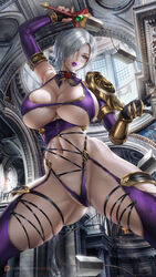  armor bikini_armor garter ivy_valentine lexaiduer soul_calibur soul_calibur_iv stockings sword thighhighs 