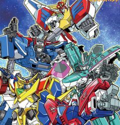  assault_visor crossover e5_hayabusa_(shinkalion) fighting_stance gun hyper_jet_robo king_exkaiser lion machine_robo machine_robo_rescue mecha mechanical_wings multiple_crossover no_humans police raijin-oo robot science_fiction shinkalion_(series) shinkansen_henkei_robo_shinkalion sonic_interceptor space super_robot sword tomica_hyper_rescue_drive_head:_kidou_kyuukyuu_keisatsu trait_connection tsushima_naoto v-fin weapon wings yuusha_exkaiser yuusha_series zettai_muteki_raijin-oo 