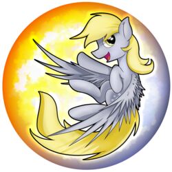  1:1 absurd_res alpha_channel blonde_hair cutie_mark derpy_hooves equid equine feathered_wings feathers female feral flamevulture17 flying friendship_is_magic fur grey_body grey_feathers grey_fur hair hasbro hi_res hooves mammal my_little_pony mythological_creature mythological_equine mythology nude open_mouth pegasus smile solo wings yellow_eyes 