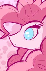  absurd_res blue_eyes equid eyelashes female feral flamevulture17 friendship_is_magic hair hasbro hi_res mammal my_little_pony pink_hair pinkie_pie_(mlp) simple_background solo 