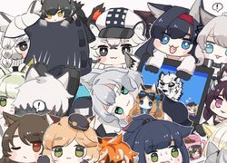  ! 1other 4boys 6+girls :3 :d aak_(arknights) ambiguous_gender animal_ear_fluff animal_ears animal_hands animal_nose annotated arknights black_cape black_footwear black_gloves black_hair black_headwear black_jacket black_shirt blaze_(arknights) blonde_hair blue_eyes boots braid broca_(arknights) brown_background brown_hair cabbie_hat cameo cape cat_ears chibi chibi_on_head cliffheart_(arknights) closed_mouth colored_eyelashes commentary computer cup doctor_(arknights) english_commentary english_text error_message flower folinic_(arknights) fur-trimmed_cape fur_trim gloves green_eyes green_hair grey_eyes grey_gloves grey_hair hair_flower hair_ornament hairband hat haze_(arknights) hood hood_up hooded_jacket indra_(arknights) iris_(arknights) jacket jessica_(arknights) kal&#039;tsit_(arknights) laptop leopard_ears long_hair lying melantha_(arknights) mini_person minigirl mint_(arknights) mountain_(arknights) mousse_(arknights) mug multicolored_hair multiple_boys multiple_girls nightmare_(arknights) oerba_yun_fang on_head on_side one_eye_closed open_clothes open_jacket open_mouth orange_hair out_of_frame parted_lips paw_gloves phantom_(arknights) ponytail pramanix_(arknights) purple_eyes purple_hair red_hair red_hairband rosmontis_(arknights) schwarz_(arknights) shirt shoe_soles silverash_(arknights) simple_background skyfire_(arknights) smile someyaya spoken_exclamation_mark streaked_hair sweat swire_(arknights) thick_eyebrows too_many very_long_hair waai_fu_(arknights) white_eyes white_hair white_headwear white_jacket white_shirt witch_hat yellow_eyes 