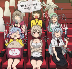  6+girls 6+others ^_^ bad_id bad_pixiv_id ballista_(girls&#039;_frontline) bird black_hair blonde_hair blue_eyes breasts brown_eyes cellphone chair check_translation closed_eyes commentary contemporary dress drooling eating faceless facing_viewer firing flip_phone food g11_(girls&#039;_frontline) girls&#039;_frontline glutton grey_hair gun hairband handgun heterochromia holding holding_pillow indoors korean_commentary korean_text lanyard large_breasts long_hair long_sleeves looking_at_phone mdr_(girls&#039;_frontline) movie_theater multicolored_hair multiple_girls multiple_others no_mouth open_mouth osprey pajamas phone pillow pink_eyes pink_hair popcorn puffy_cheeks ro635_(girls&#039;_frontline) short_hair short_sleeves sidarim sitting sleeping smile solid_eyes spas-12_(girls&#039;_frontline) streaked_hair theater thunder_(girls&#039;_frontline) translation_request triple_action_thunder twintails weapon white_eyes 