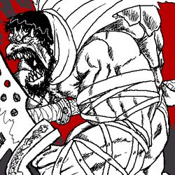 1:1 300_(film) alternate_species angry black_and_white_and_red digital_drawing_(artwork) digital_media_(artwork) furrification holding_melee_weapon holding_object holding_sword holding_weapon jmadoc king_leonidas_(300) low_res male melee_weapon meme muscular muscular_male oekaki pixel_(artwork) polearm reptile scalie solo spartan_(roman) spartan_armor_(roman) spear sword this_is_sparta_(meme) turtle warrior weapon what