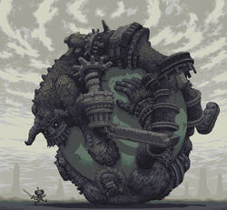 barba_(shadow_of_the_colossus) bovid_horn bovine_horn bull_horn cloud colossus colossus_(shadow_of_the_colossus) crossover digital_media_(artwork) gaius_(shadow_of_the_colossus) globe grey_sky group horn humanoid humor japan_studio_(game_developer) katamari low_res male monster monstrous_humanoid parody pixel_(artwork) quadratus_(shadow_of_the_colossus) reptile scalie shadow_of_the_colossus sky snake_(pixel_artist) sony_corporation sony_interactive_entertainment team_ico_(game_developer) wander_(shadow_of_the_colossus) what