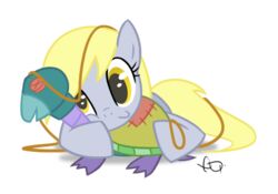 2011 alpha_channel blonde_hair derpy_hooves equid equine female feral friendship_is_magic hair hasbro horse mammal my_little_pony pony quadruped simple_background solo tail transparent_background yikomega