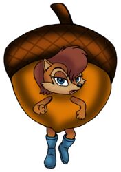  acorn acorn_costume alpha_channel anthro archie_comics clothing costume female food food_costume front_view fruit looking_at_viewer mammal nut_(fruit) nut_costume plant rodent sally_acorn sciurid sega solo sonic_the_hedgehog sonic_the_hedgehog_(archie) sonic_the_hedgehog_(comics) sonic_the_hedgehog_(satam) sonic_the_hedgehog_(series) vixdojofox walking 