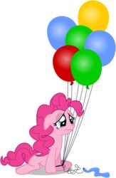 2013 absurd_res alpha_channel attached_to_balloon balloon blue_eyes bodily_fluids crying deflated earth_pony equid equine female feral friendship_is_magic hair hasbro hi_res horse inflatable mammal masemj my_little_pony pink_hair pinkie_pie_(mlp) pony quadruped sad simple_background solo tears transparent_background