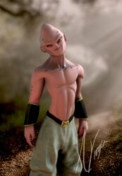  3d dragon_ball dragon_ball dragon_ball_z head_tail majin_buu realistic 